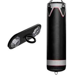 Sacs de frappe en cuir durables pour la boxe et le Muay Thai, pour l'entraînement au sable, vente en gros, grande quantité, remplissage d'eau, fabrication au Pakistan - Product Image 2