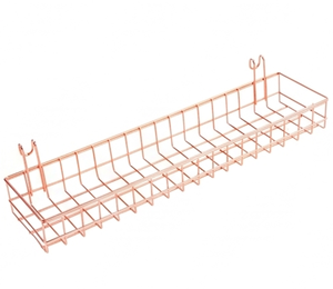 Premium Copper Wire Hanging <b>Storage</b> <b>Basket</b> Rectangle Metal <b>Mesh</b> Organizer For Multi-Purpose Neatening and Display - Product Image 1