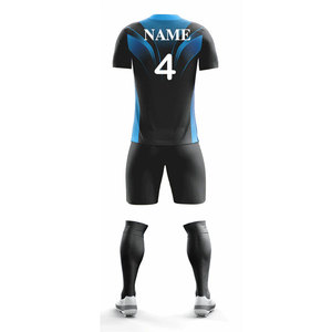Multi Color Sublimation Full Design Adult Apparel Soccer Wear Suit Breathable <b>Compression</b> 100% Polyester Football Uniform - Product Image 2