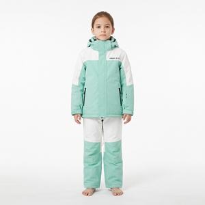 Traje de Esquí para Niños y Niñas, Impermeable, Cortavientos, Cálido y Transpirable, con Capucha de Orejas de Conejo, Traje de Snowboard de Poliéster - Product Image 1