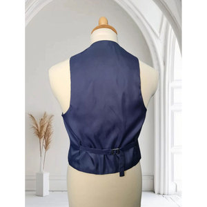 Veste et gilet Prince Charlie bleus traditionnels écossais pour hommes, manteau Highland en gros - Product Image 4