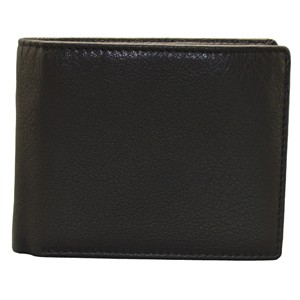 Men's Genuine Leather Trifold <b>Wallet</b> RFID Protection Minimalist Design Short Fold <b>Wallet</b> Daily Use Black Color - Product Image 6