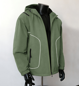 Wholesale <b>Cheap</b> Zip-Up Windbreaker <b>Jacket</b> Hooded Stand Collar Dyed Outdoor Hiking Windbreaker <b>Jackets</b> custom made Logo - Product Image 3