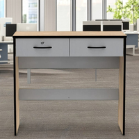 Bureau en bois de haute qualité, design contemporain, mobilier commercial le plus vendu, Malaisie, immeuble de bureaux 1305, gris