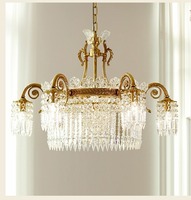 Lustre linéaire en cristal de luxe sur mesure, finition dorée |   Luminaire suspendu personnalisé pour salle à manger |   Plafond intérieur haut de gamme