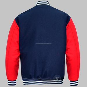 Veste universitaire complète en laine de haute qualité Broderie en chenille Manches longues Veste universitaire Letterman matelassée de baseball personnalisée - Product Image 2