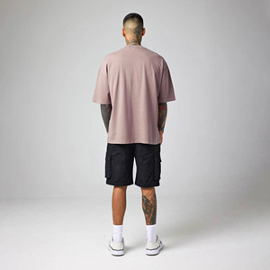 Camiseta Retro para Hombre, 230 g/m², Lavado Ácido, Holgada, Libre de Impuestos, 100% Algodón, Manga Corta, Cuello Redondo, Estilo Baggy, con Logotipo Personalizado - Product Image 6