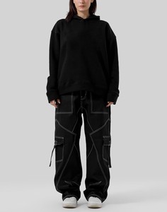 Sudadera con Capucha Unisex de Invierno, Ecológica, con Bordado y Estampado Digital, de Poliéster/Algodón, Informal, con Bolsillo - Product Image 4