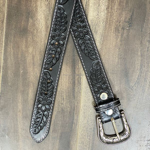 Customization Luxury Men's & Women's Fashion Casual <b>Belt</b> Hand <b>Tooled</b> <b>Leather</b> Adjustable Cowhide Pin Buckle Genuine <b>Leather</b> <b>Belts</b> - Product Image 5