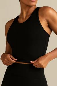 Chaleco Deportivo Personalizado al por Mayor para Mujer, Tallas Grandes, Transpirable, de Spandex/Poliéster, Top de Yoga con Diseño Frontal Lavado para Fitness y Gimnasio - Product Image 2