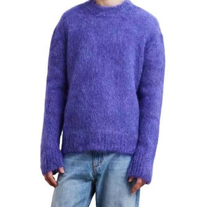 Pulls pour hommes, tricotés, chauds, à manches longues, décontractés, col rond, mode, confortables, légers, vêtements d'hiver pour hommes - Product Image 1