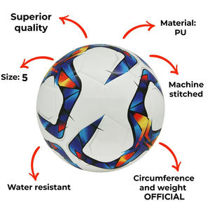 Ballon de football personnalisé en PVC pour équipes sportives, taille standard, bonne qualité, pour adultes unisexes. - Product Image 2