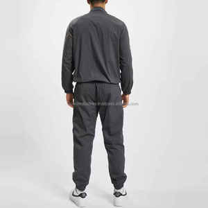 Men's Customizable Cotton Windbreaker Tracksuit ODM Designer Two Piece Set With <b>Jacket</b> And Short For Comfortable Winter Running - Product Image 4