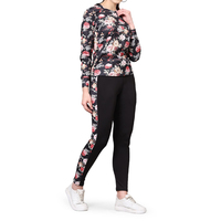 Ensemble de survêtement en tricot pour femme, à capuche, uni, OEM, impression par sublimation, streetwear hip-hop, confortable, multicolores, hiver, 100% coton