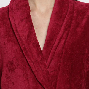 Peignoir unisexe en tissu gaufré léger et respirant pour spa et hôtel avec ceinture - Product Image 6