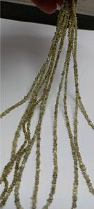 เม็ดเพชรดิบสีเขียวธรรมชาติ ขนาด 3 มม. ถึง 4 มม. คริสตัลหยาบแบบเม็ด สำหรับทำเครื่องประดับ จำนวนมาก - Product Image 3