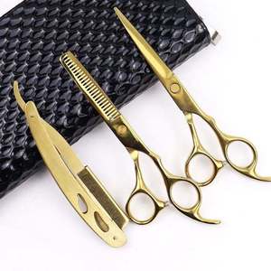 Kit de Tijeras de Peluquería Profesionales de Acero Inoxidable para Cortar y Entresacar Cabello, Juego de Tijeras de Peluquero Afiladas - Product Image 3