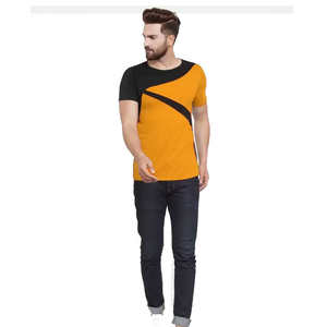 Camisetas de Verano al por Mayor para Hombre, 100% Algodón, Hombros Caídos, Tallas Grandes, Ecológicas, de Secado Rápido, Cuello Redondo, Bloques de Color, Logotipo Personalizado - Product Image 2