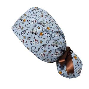 Nuevo Gorro Quirúrgico de Algodón con Estampado, Gorro Médico Quirúrgico Absorbente de Sudor, Gorro de Trabajo para Doctor de Hospital, Gorro de Enfermería para Spa - Product Image 3
