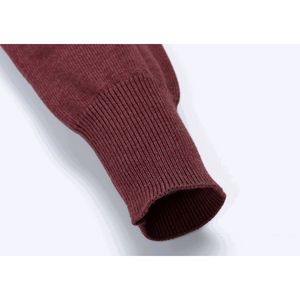 ODM OEM cárdigan de estilo chino para mujer de moda de punto fino manga larga con cuello redondo botón frontal para la temporada de otoño - Product Image 5