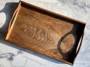 Plateau de service et assiette à fruits en bois de hêtre japonais personnalisable, poli, de luxe, écologique, fait main, pour restaurant et usage domestique - Product Image 2