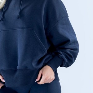 Heavyweight Women's Casual Pullover Hoodies 100% Cotton Acid Wash Breathable Quick Dry Eco-Friendly Winter Street Wear Fashion - Product Image 3