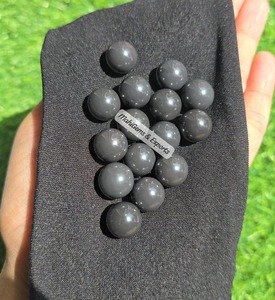 15 PCs OF 12 MM Grey Moissanite Polished Beads <b>Ball</b> Without Drill & other diamond Jewelry - Product Image 5