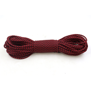 Cuerda de Paracord Roja Camuflada de 4 mm, Cuerda Utilitaria de Nailon Tipo 550 para Acampar, Supervivencia, Manualidades y Bricolaje - Product Image 2