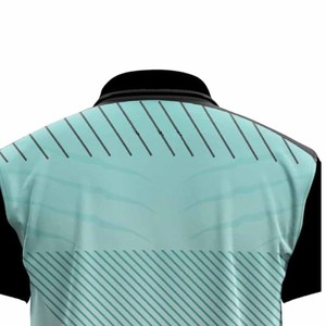 Camiseta de Fútbol a Rayas Verde Menta para Hombre, Manga Corta, Corte Regular, Absorbe la Humedad, Ropa Deportiva para Todas las Temporadas - Product Image 2