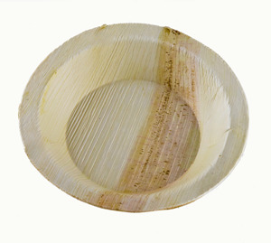 Plato de Servir Desechable de Hoja de Palma Areca de 15 cm, Ecológico, Biodegradable, Grabado, Apto para Microondas, Libre de BPA, Grado Alimenticio - Product Image 4
