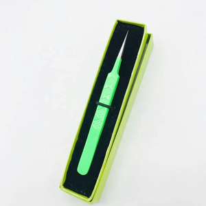 Pinzas de Alta Calidad para Extensión de Pestañas con Punta de Diamante y Brillo Personalizado, Marca Privada, Acero Inoxidable - Product Image 2