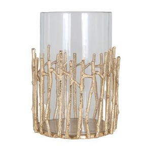 Sophisticated Metal And Glass <b>Hurricane</b> Candle Holder Decorative <b>Lantern</b> For Hotel Resort Restaurant Interior Decoration Display - Product Image 2