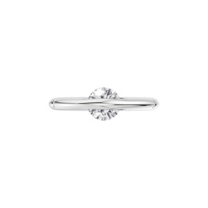 Aarinya Collection Solitaire à Bande Parallèle Moderne, Diamant de Laboratoire Vintage Certifié IGI, Or 14K, Anniversaire et Mariage - Product Image 2