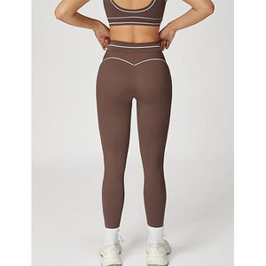Ensemble de yoga élégant pour femme, style actif, short taille haute à dentelle, 2 pièces, séchage rapide, respirant, vêtements de sport - Product Image 6