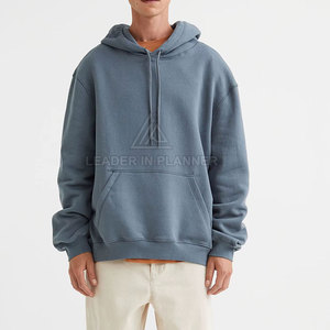 เสื้อฮู้ดดี้ผู้ชายสีพื้นทรงโอเวอร์ไซส์รุ่นใหม่ล่าสุด ผ้าฝ้าย ขายส่ง ราคาสมเหตุสมผล เสื้อฮู้ดดี้โอเวอร์ไซส์แบบพื้นฐาน - Product Image 2