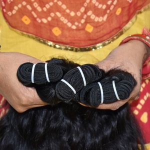 100% Paquetes ondulados alineados con cutículas baratos Máquina de cabello humano Doble trama Onda profunda Extensiones de cabello humano de templo virgen brasileño - Product Image 2