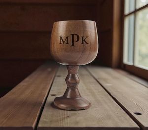 Vaso de Vino de Madera Premium con Logotipo Personalizado, Taza de Madera Sostenible, Regalo Promocional para Proyectos de Marca Corporativa - Product Image 4