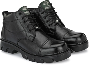 Fashion Leather <b>Boots</b> For Men Premium Quality Ankle <b>Boots</b> With Strong Grip Sole Breathable Lining Comfortable All Day Wear - Product Image 3