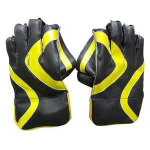Gants de gardien de cricket en cuir rembourrés, haute protection, équipement de gardien, cuir doublement cousu - Product Image 3