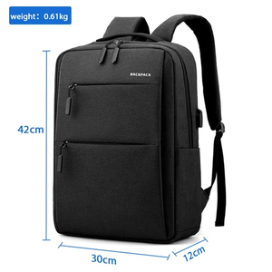 Multi-Functional Backpack With Adjustable Strap Zipper Closure Unisex Casual Daily Use 20-<b>30L</b> Capacity Solid Color - Product Image 3