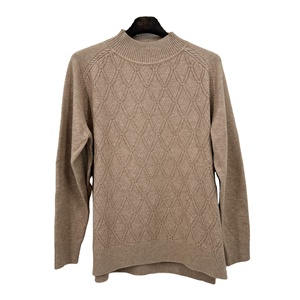 เสื้อสเวตเตอร์ถักแบบสวมหัวสำหรับผู้หญิงฤดูใบไม้ร่วงสไตล์ลำลองแขนยาวสีโกโก้คุณภาพสูงขายดี - Product Image 1