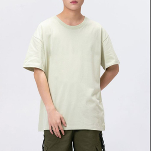 Men Cotton Heavy Weight Plain Crew Neck Custom Oversized <b>Tshirts</b> for Men High Street Style Made in Pakistan - Product Image 3