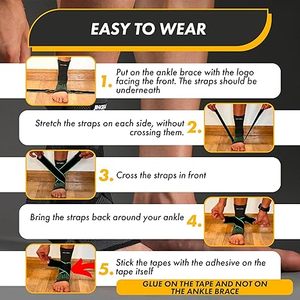 2025 New Style Professional Protection Non-Slip Compression <b>Ankle</b> Harness Adjustable Eco-Friendly Breathable Hook Loop Closure - Product Image 3