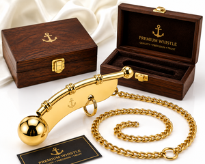 SI-BW-01เป่านกหวีดเรือทองเหลืองสำหรับเดินป่าพร้อมกล่องไม้ - Product Image 6