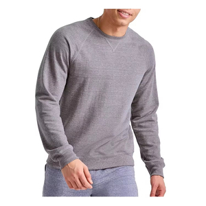 Sudadera de hombre con cuello redondo, manga corta, oversize, 100% algodón, forro polar, doble cremallera, estilo urbano para invierno. - Product Image 6