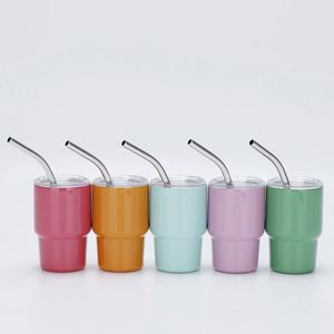 Mini-gobelets isothermes personnalisés en acier inoxydable de 3 oz – Bouteille d'eau de voyage, tasse à café, tasse cadeau, mini-gobelet, verre à shot - Product Image 4