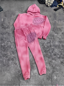 ชุดวอร์มสีดำแบบ unisex กางเกงขายาว แขนยาว ซิปหน้า มีกระเป๋าข้าง ปักตัวอักษรด้วยเพชรเทียม สไตล์สตรีทแวร์ สำหรับฤดูใบไม้ร่วง - Product Image 6
