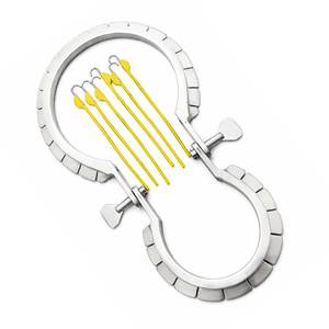 แหวนรัดจมูกแบบปรับได้ Lone Star Surgical Retractor พร้อมตะขอ 10 ตัว ชุดอุปกรณ์ทันตกรรมสำหรับแพะและวัว - Product Image 6