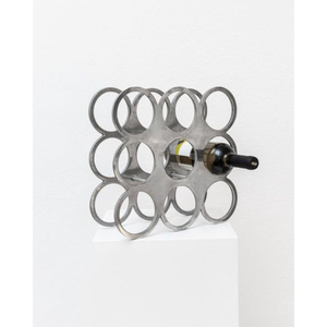Antique Metal Wine <b>Rack</b> With Flower Design For Single Bottle <b>Display</b> Home Decor Handmade Iron Wine <b>Racks</b> - Product Image 2