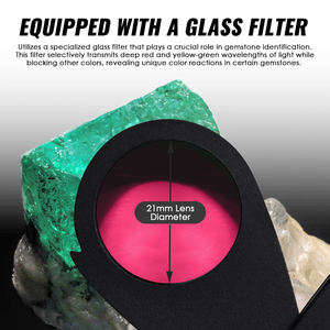 เครื่องกรองมรกตเชลซีแบบพกพา - เครื่องทดสอบอัญมณีโลหะแบบพับได้ขนาดพกพา - เครื่องมือตรวจสอบอัญมณีระดับห้องปฏิบัติการ - Product Image 4